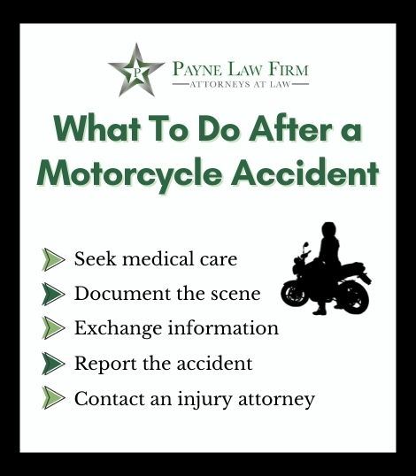 What to Do After a Motorcycle Accident infographic